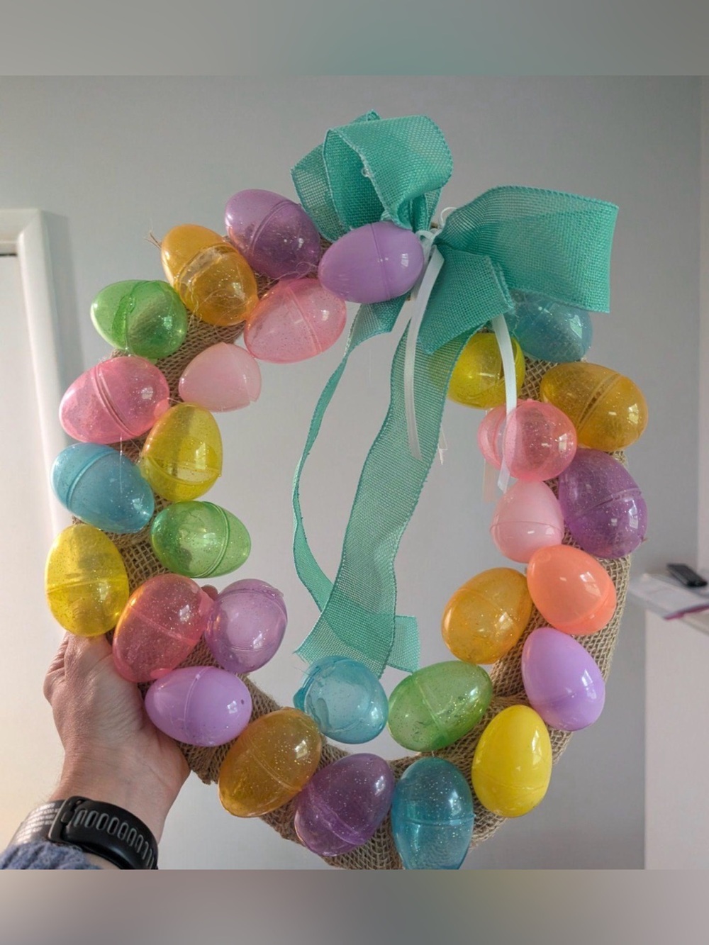 Pastel Easter Egg Wreath - Home Party Supplies